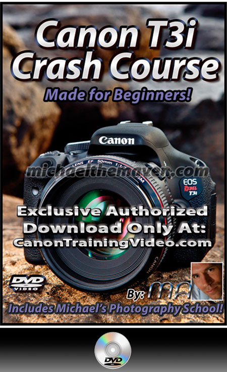 Canon Rebel T3i Crash Course Training Guide DVD + Download [MTM-T3iCC-DVD]